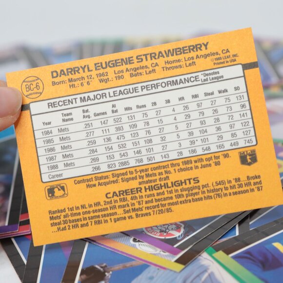 Vintage 1989 DonRuss MLB Baseball Cards 80s Daryll Strawberry Cal Ripen Sports - Picture 8 of 13
